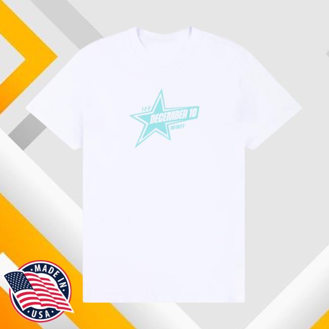 December 10 Merch Store December 10 White Infinity T-Shirt 3 December 10 Merch Store December 10 White Infinity T-Shirt
