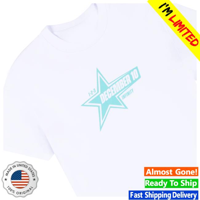 December 10 Merch Store December 10 White Infinity T-Shirt 5 December 10 Merch Store December 10 White Infinity T-Shirt