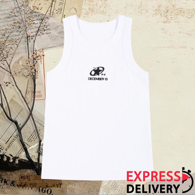 December 10 Merch Store December 10 White Infinity Vest Top 2 December 10 Merch Store December 10 White Infinity Vest Top