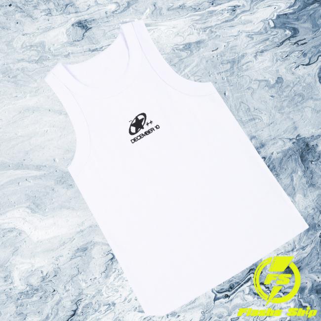 December 10 Merch Store December 10 White Infinity Vest Top 3 December 10 Merch Store December 10 White Infinity Vest Top