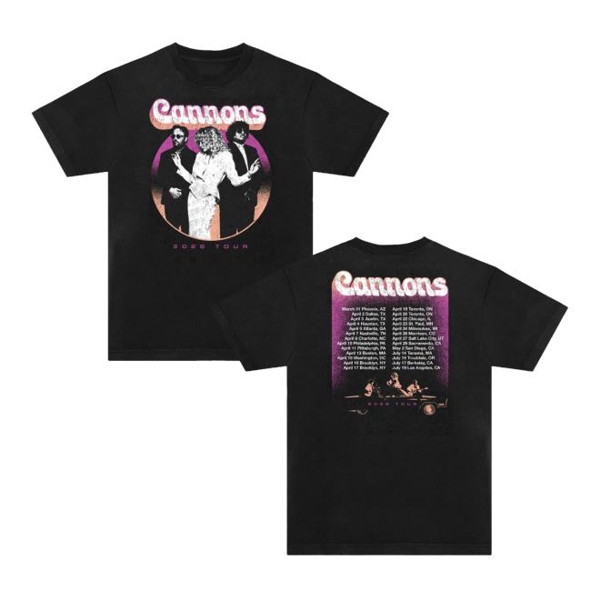 Threefourco Merch Store Cannons Afterglow Tour Tee 2 Threefourco Merch Store Cannons Afterglow Tour Tee