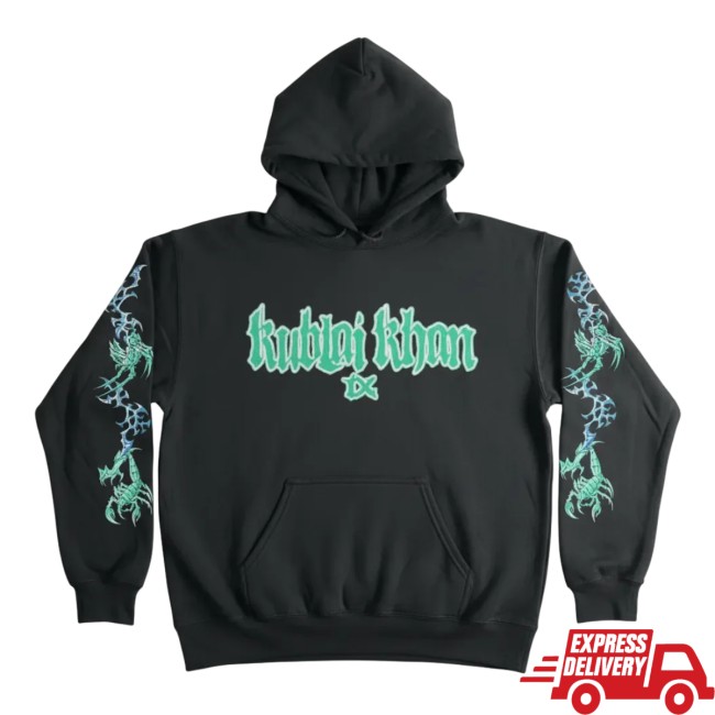Kublai Khan Tx Store Merch Teal Logo Hoodie 5 Kublai Khan Tx Store Merch Teal Logo Hoodie