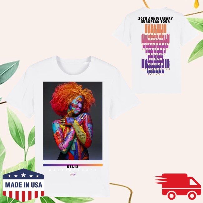 Bingo Merch Kelis Kaleidoscope Tour Unisex T-Shirt 5 Bingo Merch Kelis Kaleidoscope Tour Unisex T-Shirt