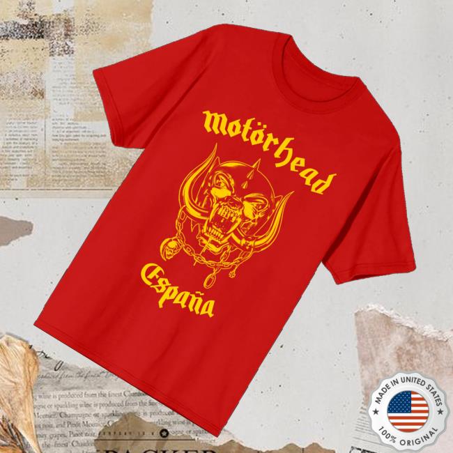 Motorhead Merch Store World Cup Spain Tee 3 Motorhead Merch Store World Cup Spain Tee