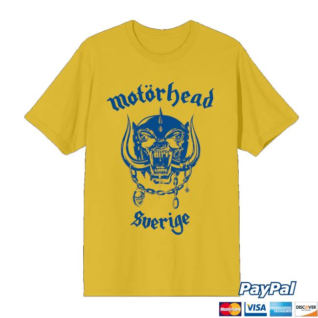 Motorhead Merch Store World Cup Sweden Tee 2 Motorhead Merch Store World Cup Sweden Tee