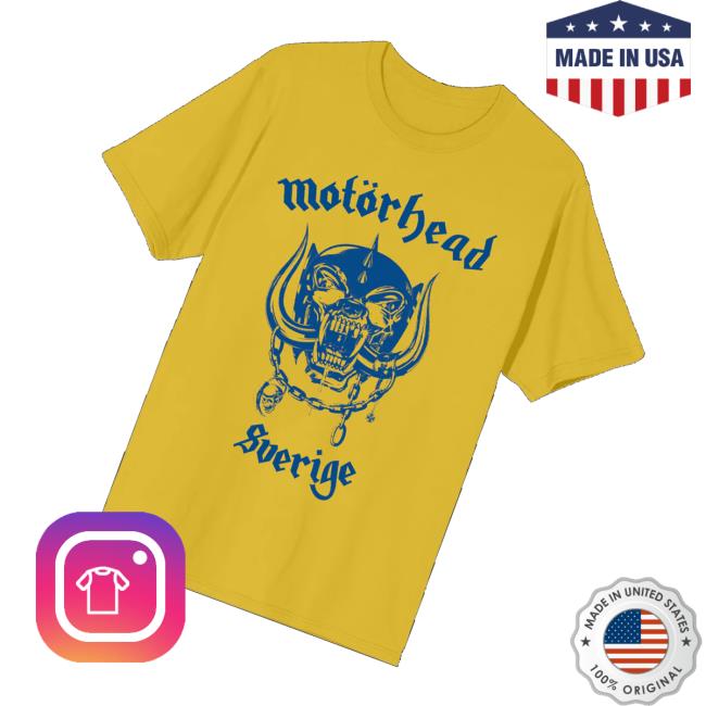 Motorhead Merch Store World Cup Sweden Tee 3 Motorhead Merch Store World Cup Sweden Tee