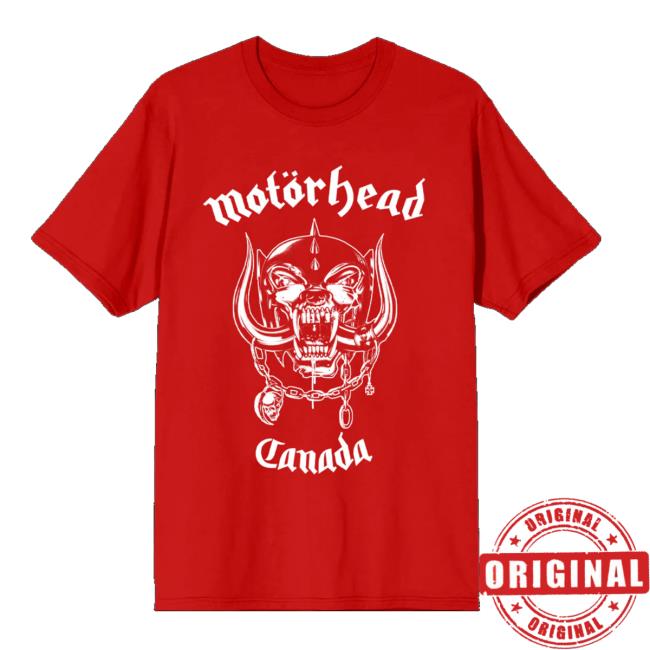 Motorhead Merch Store World Cup Canada Tee 2 Motorhead Merch Store World Cup Canada Tee