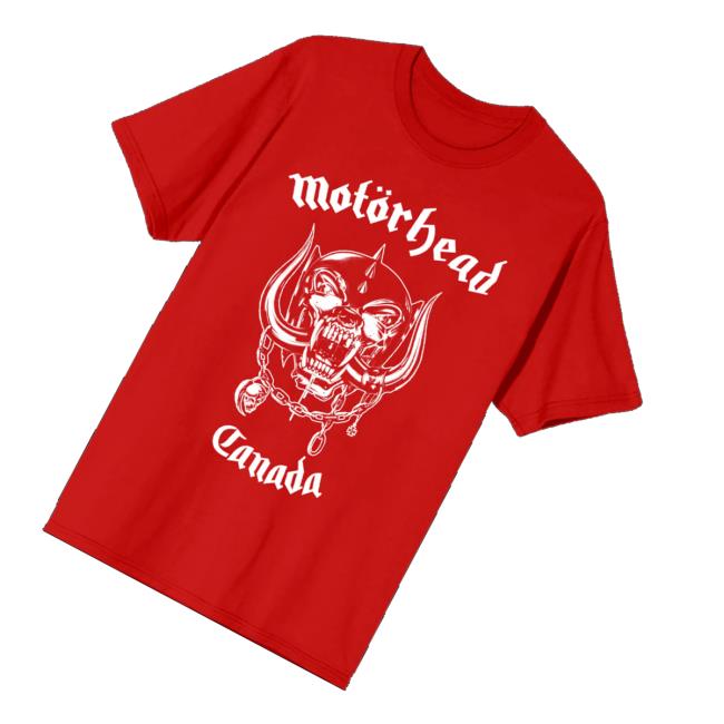Motorhead Merch Store World Cup Canada Tee 3 Motorhead Merch Store World Cup Canada Tee