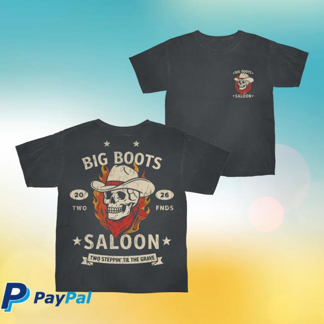 Two Friends Merch Store Big Boots Saloon Black Pigment Dyed Tee 2 Two Friends Merch Store Big Boots Saloon Black Pigment Dyed Tee