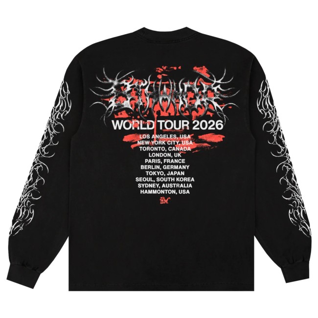 8Thwndr Store Merch 2026 Tour LS Tee Vintage Black 8 8Thwndr Store Merch 2026 Tour LS Tee Vintage Black