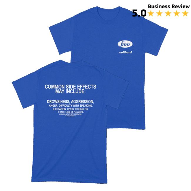 Finn Wolfhard Merch Store Common Side Effects T-Shirt 2 Finn Wolfhard Merch Store Common Side Effects T-Shirt