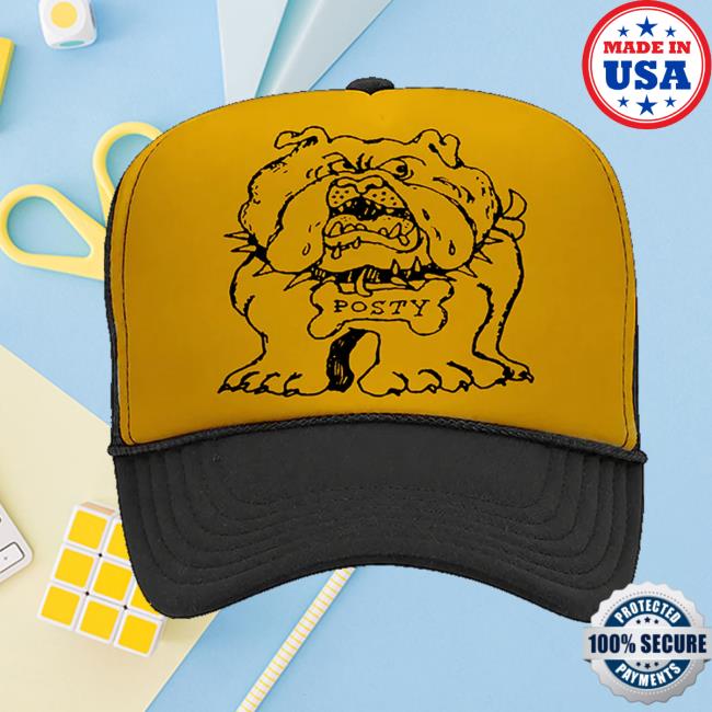 Post Malone Merch Store Posty Bulldog Trucker Hat 2 Post Malone Merch Store Posty Bulldog Trucker Hat