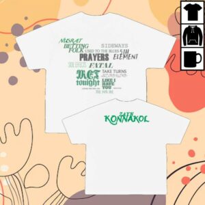 Zayn Merch Store Konnakol Tracklist Tee