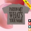 Zayn Merch Store Pardon Me Tee