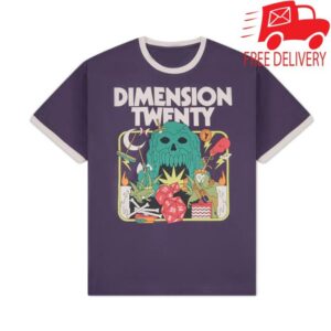 Dropout Merch Store Dimension 20 Ringer T-Shirt