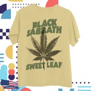 Black Sabbath Apparel Shop Merch Sweet Leaf Cannabis T-Shirt