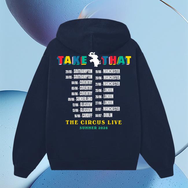 Take That Merch Store The Circus Live Navy Hoodie 4 Take That Merch Store The Circus Live Navy Hoodie