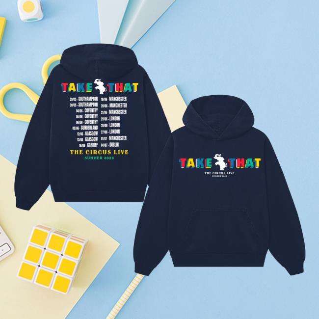 Take That Merch Store The Circus Live Navy Hoodie 5 Take That Merch Store The Circus Live Navy Hoodie