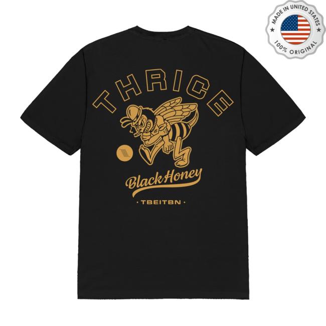 Thrice Merch Store Black Honey Tee Black 4 Thrice Merch Store Black Honey Tee Black