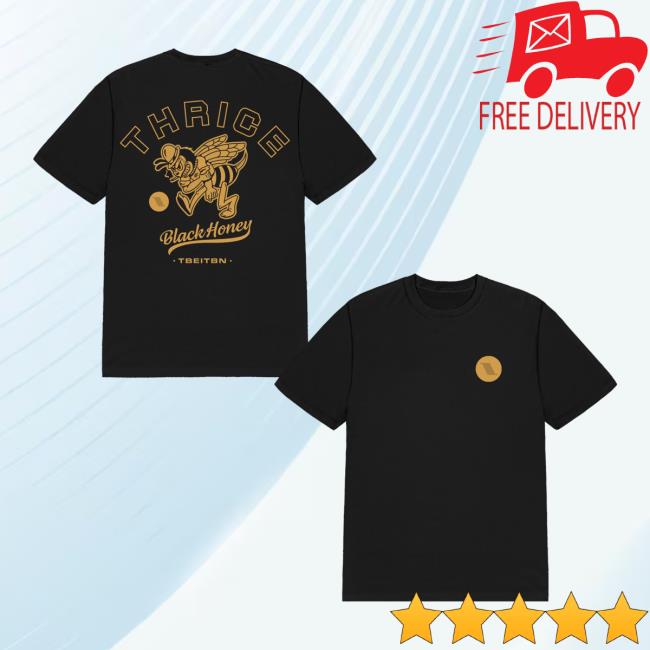 Thrice Merch Store Black Honey Tee Black 5 Thrice Merch Store Black Honey Tee Black