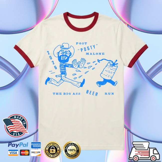Post Malone Shop Store Merch Beer Run Ringer T-Shirt 3 Post Malone Shop Store Merch Beer Run Ringer T-Shirt