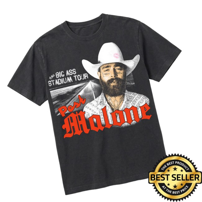 Post Malone Shop Store Merch Big Ass Stadium Tour Photo T-Shirt 2 Post Malone Shop Store Merch Big Ass Stadium Tour Photo T-Shirt