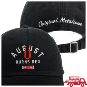 August Burns Red Store Merch Black Embroidered Logo Dad Hat