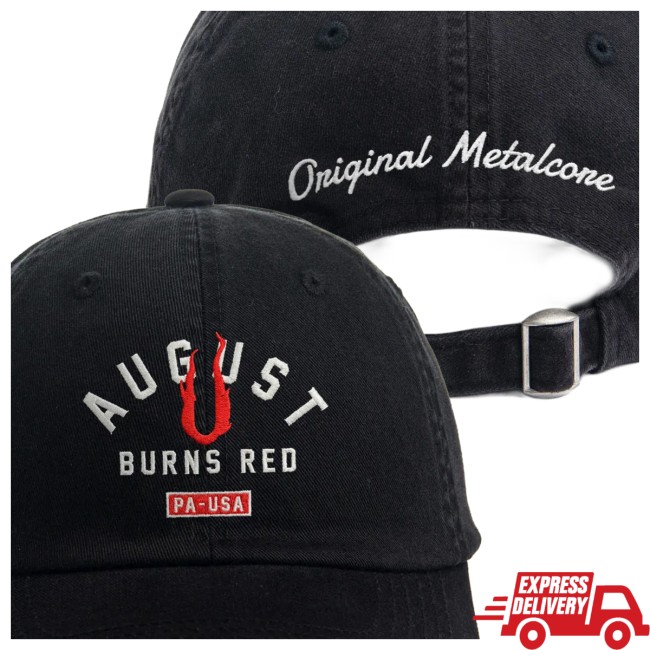 August Burns Red Store Merch Black Embroidered Logo Dad Hat 3 August Burns Red Store Merch Black Embroidered Logo Dad Hat