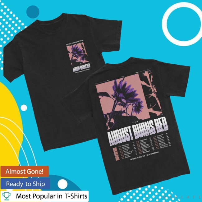 August Burns Red Store Merch 2026 Spring Tour Flower T-Shirt 2 August Burns Red Store Merch 2026 Spring Tour Flower T-Shirt