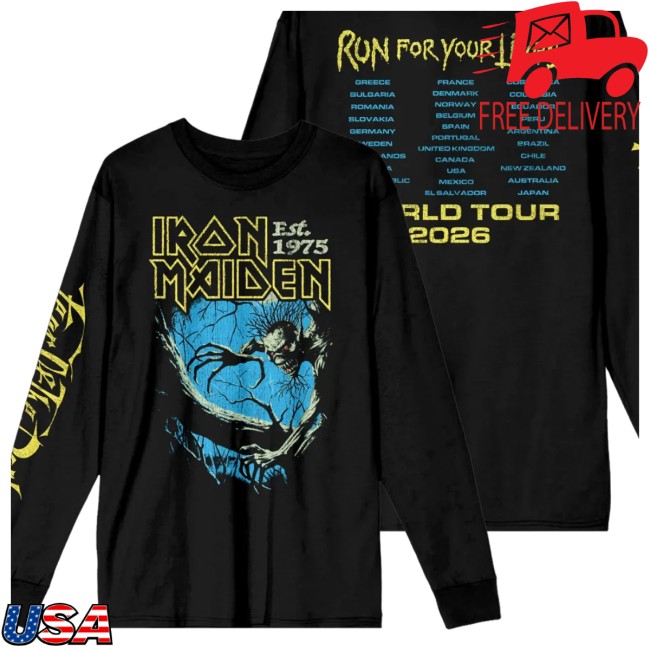 Iron Maiden Store Merch Fear Of The Dark 2026 Tour Longsleeve Tee 4 Iron Maiden Store Merch Fear Of The Dark 2026 Tour Longsleeve Tee