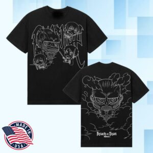 Revenge Merch Store Titan Arch Logo Tee Black White