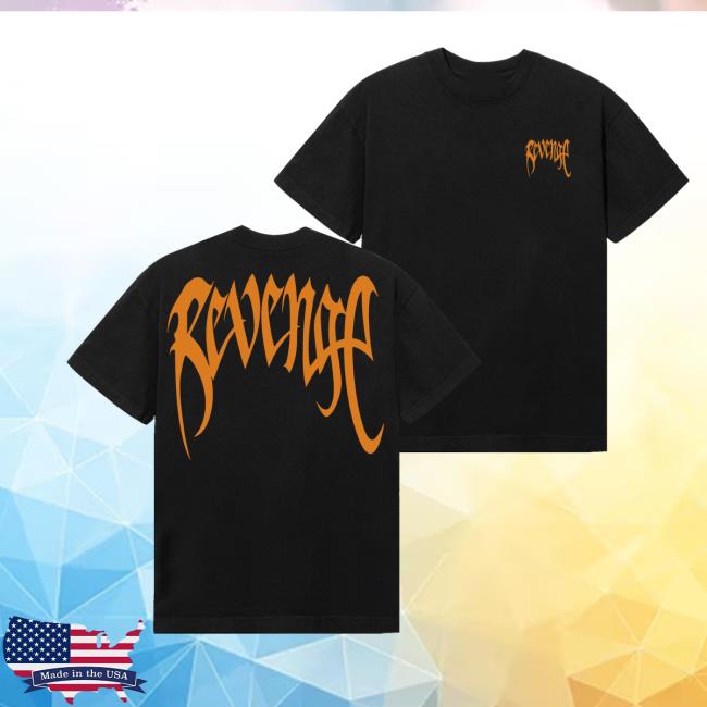 Revenge Merch Store Arch Logo Tee Black Dark Orange 2 Revenge Merch Store Arch Logo Tee Black Dark Orange