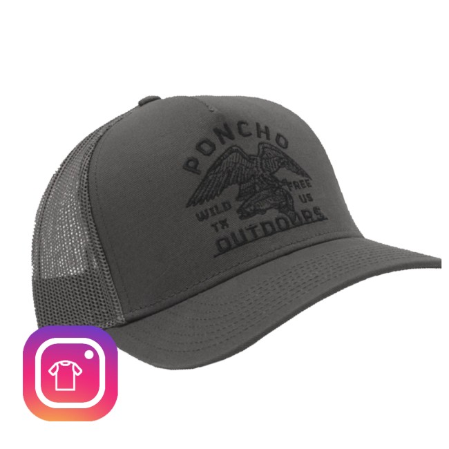 Poncho Store Merch Grey Eagle Trucker Hat 3 Poncho Store Merch Grey Eagle Trucker Hat