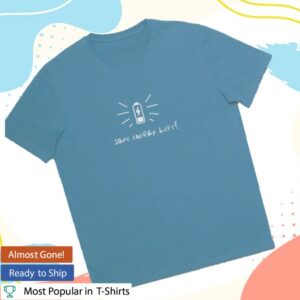 The Rumpled Store Merch T-Shirt Some Energy Left (Pale Blue)