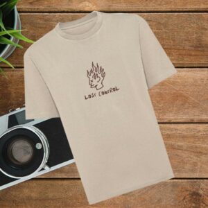 The Rumpled Store Merch T-Shirt Lost Control (Cream)