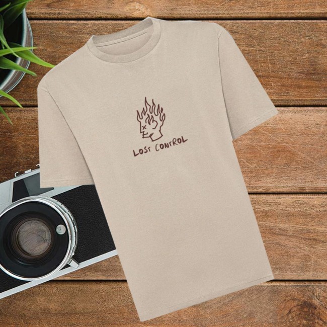 The Rumpled Store Merch T-Shirt Lost Control (Cream) 2 The Rumpled Store Merch T-Shirt Lost Control (Cream)
