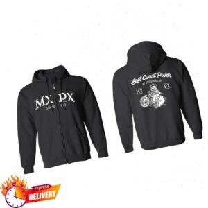 Mxpx Merch Arsenal Store Hoodie – Biker – Zip Up