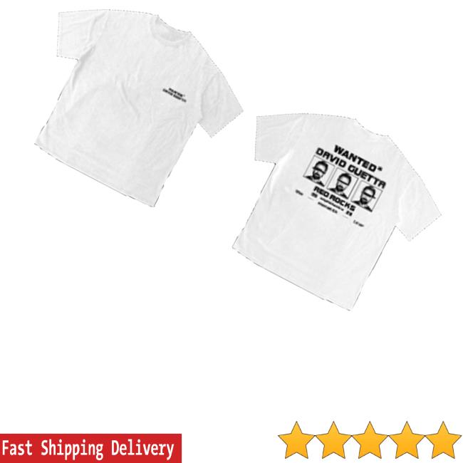 David Guetta Shop Merch Store Wanted Tee White 3 David Guetta Shop Merch Store Wanted Tee White