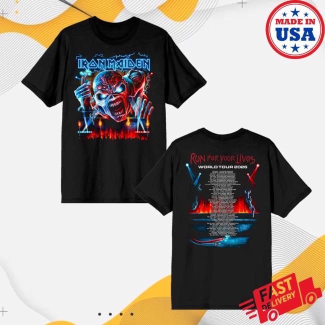 Iron Maiden Merch Store 3D 2026 Tour Tee 2 Iron Maiden Merch Store 3D 2026 Tour Tee