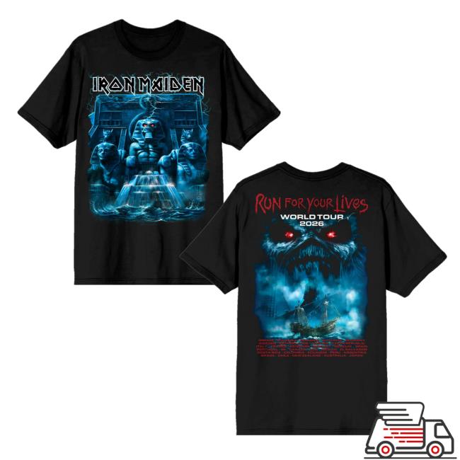 Iron Maiden Merch Store Powerslave Mariner 2026 Tour Tee 2 Iron Maiden Merch Store Powerslave Mariner 2026 Tour Tee