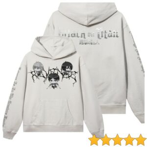 Revenge Store Merch Trio Lightning Hoodie Cement Black