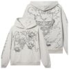 Revenge Store Merch Titan Arch Logo Hoodie Cement Black