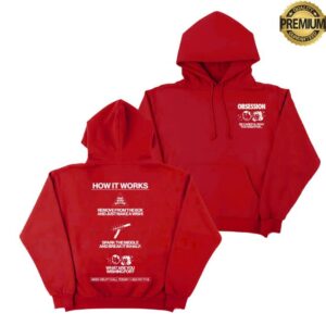 Out Of Time Studio Merch Store What Are You Wishing For Obsession Red Hooded Sweatshirt