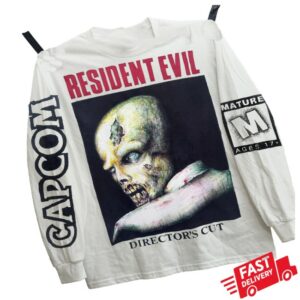 Erosonoeres Store Merch Resident Evil Resident Evil (White) Long Sleeve T Shirt
