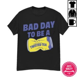 Twisted Tea Merch Store Bad Day To Be Twisted Tea Tee Shirt Black