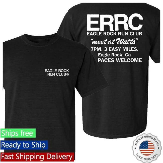 Eaglerockrunclub Store Merch Errc Shop Tee - Black 3 Eaglerockrunclub Store Merch Errc Shop Tee - Black