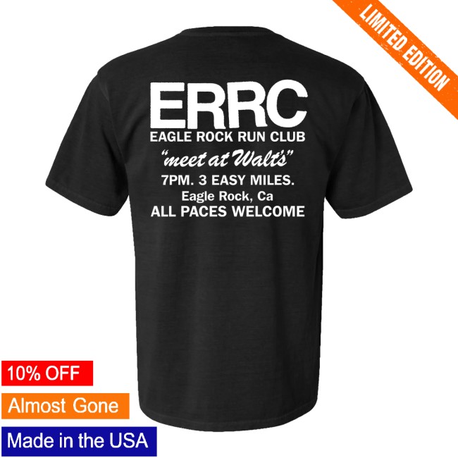 Eaglerockrunclub Store Merch Errc Shop Tee - Black 4 Eaglerockrunclub Store Merch Errc Shop Tee - Black
