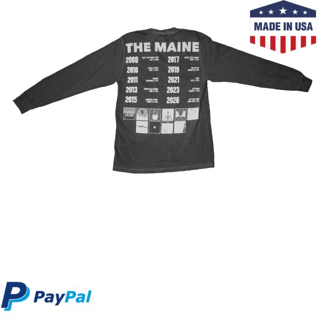 81 Twenty Three Merch Store The Maine Albums Longsleeve 4 81 Twenty Three Merch Store The Maine Albums Longsleeve