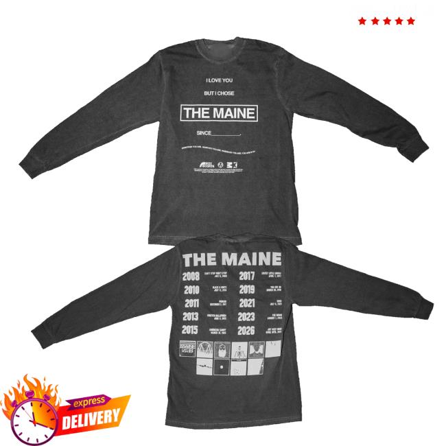 81 Twenty Three Merch Store The Maine Albums Longsleeve 5 81 Twenty Three Merch Store The Maine Albums Longsleeve