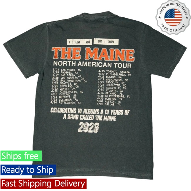 81 Twentythree Store Merch The Maine Chose Tour Tee 3 81 Twentythree Store Merch The Maine Chose Tour Tee